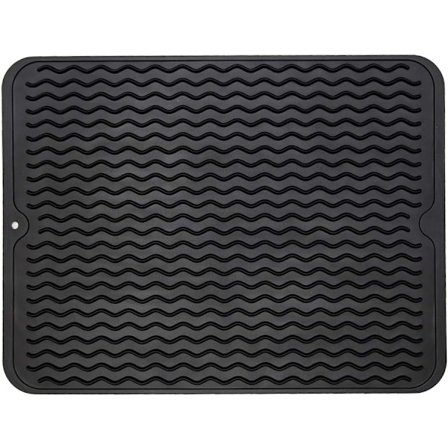 Silikon Oppvaskmatte for Kjøkkenbenk, Stor (12" x 16") -