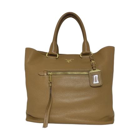 Prada Vintage, Pre-owned Tote 2way Bruin, Dames, Maat:ONE Size