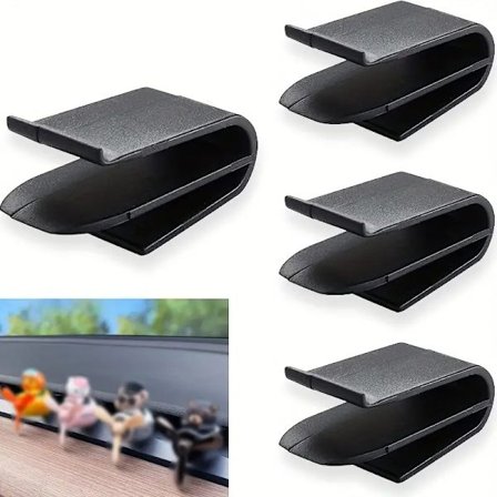 4-pakke luftfriskeradapter for Tesla Model 3 / Y 2017-2023 luftventilklips friskereholder med avstandsstykker midtkonsollholder