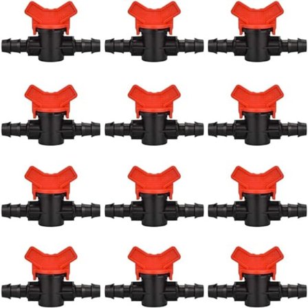 12 st trädgårdskran för slang, slangbevattningsventil 16 x 16 mm St