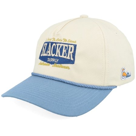 Slacker Supply - Azul unconstructed Boné - Batch Logo Navy Rope Stone/Light Blue A-frame Adjustable @ Hatstore