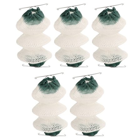 5 stk. Camping Lantern Mantles Gasslampe Mantles for Camping Gasslykter Parafinlampe Dobbel Klips Stil