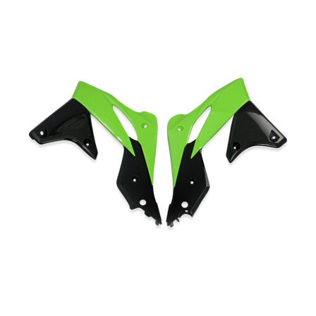 Convogliatori Radiatore Rtech Nero-Verde - Kawasaki KX 250F 2013-2016