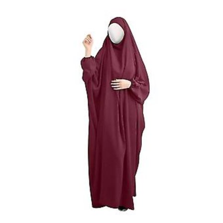 Ramadan Muslimsk Bønnekjole Kvinner Hijab Abaya Khimar Jilbab Kaftan Islamsk Burka (STIL 4)
