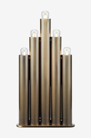 Markslöjd - Lysestake ORGANO 5L - Messing - Adventsstaker - Fra Homeroom