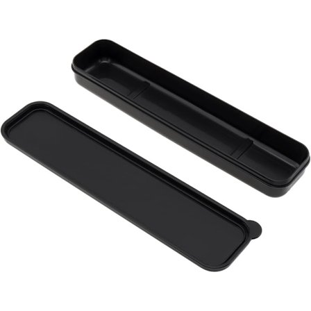 st Svart Portabel Besticklåda Rese Bestick Förvaringslåda, Enkel Bestick Kit Förvaringslåda