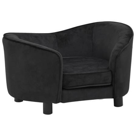 Vidaxl Hundsoffa Svart 69x49x40 Cm Plysch Svart