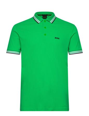 Paddy Sport Polos Short-sleeved Green BOSS