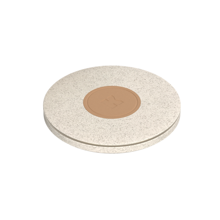 Kreafunk - wiCHARGE Oplader - Trådløs Oplader & Powerbank - Kompatibel med Qi enheder - 10x1,1cm (ØxH) Wheat