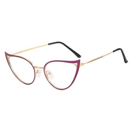 Anti-Blue Light Glasögon Fyrkantiga Glasögon LILA