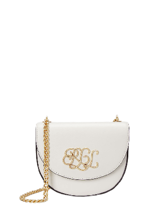 Lauren Ralph Leather Small Witley Crossbody Handväskor Dam Vit ONESIZE