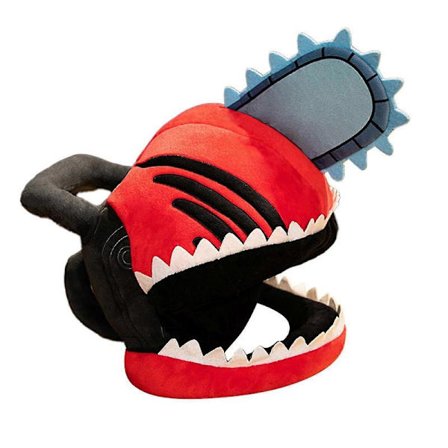Anime Chainsaw Man Hat Sjov Plys Hovedbeklædning Blød Plys Maske Kostume Halloween Fest Cosplay Rekvisitter Til Voksne