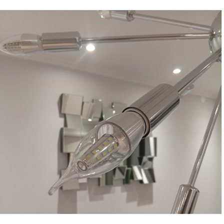 6-Pack E14 LED Kronljus 7W 6000K , Färgtemperatur Kallvit