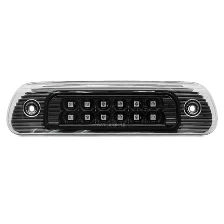 Til Jeep Grand Cherokee 1999-2004 Led 3. Tredje Bremslys Bag Høj Monteret Stoplys Lampe, Klar Linse [DB] Transparent Black