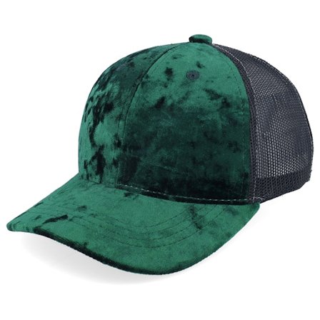 Equip - Groen trucker Cap - Kids Green/Black Velvet Trucker @ Hatstore