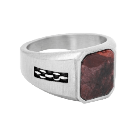 by BILLGREN Cody Ring Steel Accessoarer Herr Silver 1,8 cm