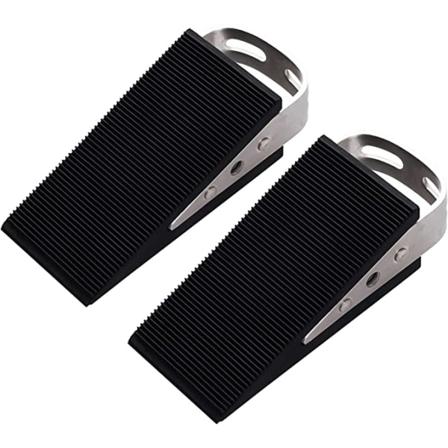 2 stk. dørstoppere - Premium Heavy Duty dørkile gummidørstopper, anti-ridse dørstopper, skridsikker havestopper
