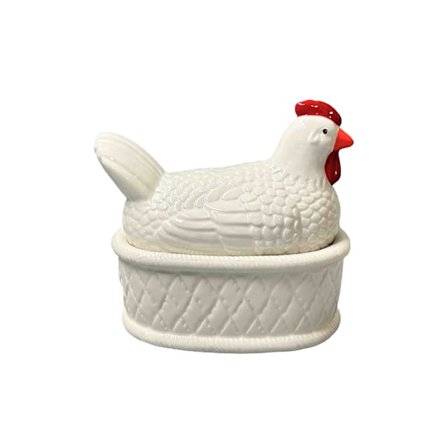 Påsk Höna Gömma Vit 18cm Cult Design