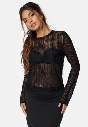 Object Collectors Item Objella L/S top L Black Topit & T-paidat Dam