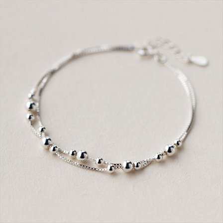 925 Sterling Sølv til Kvinder, Ankelkæder til Kvinder, Basic Kæde