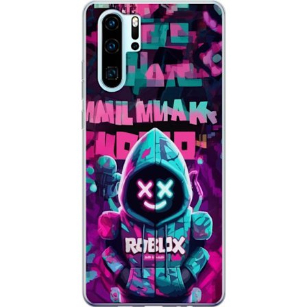 Kompatibelt Mobilskal till Huawei Huawei P30 Pro Neon Hoodie Gamer snygg motiv med spelinspiration och neonfärger