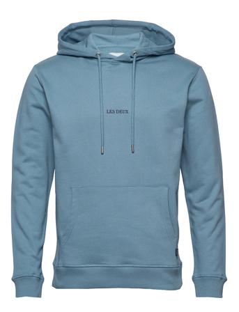 Lens Hoodie Hoodie Trøje Blå Les Deux