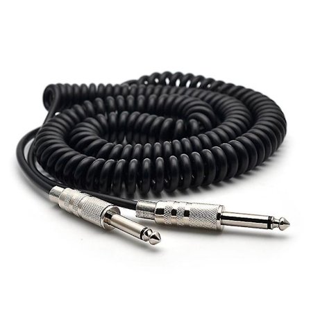 Guitar Spring Kabel 6.35/6.5 Guitar Bas Audio Kabel Ledning 5m Til Tilslutning Af Lyden Fra Elguitaren