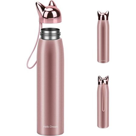 Søt Katt Vannflaske Isolerte Termiske Vakuum Vannflaske