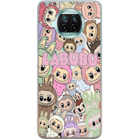 Yhteensopiva Puhelinkuori Xiaomi Mi 10T Lite 5G Ruusunpunainen kawaii-kompositio, jossa on söpöjä piirrettyjä hahmoja ja pehmeitä muotoja