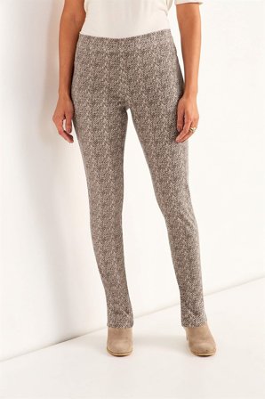 Cellbes of Sweden - Stretchy leggings i beige / mønstret for damer i størrelse 62/64