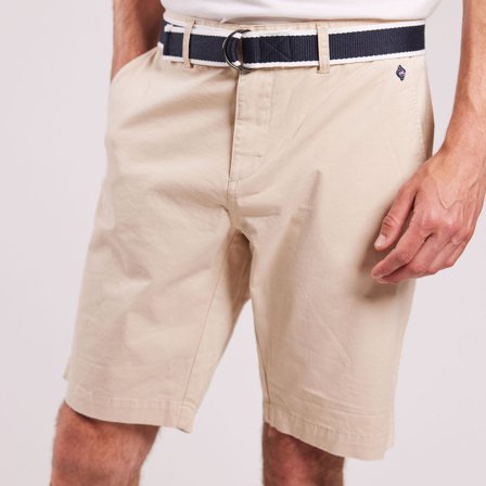 Pantalón corto de tripulación / pantalón corto de navegación Sebago DKS Belted Bermuda Sand, hombre, XXX-Large