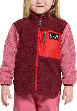 Didriksons Anten Kids Full-Zip Ytterplagg Unisex Röd 130