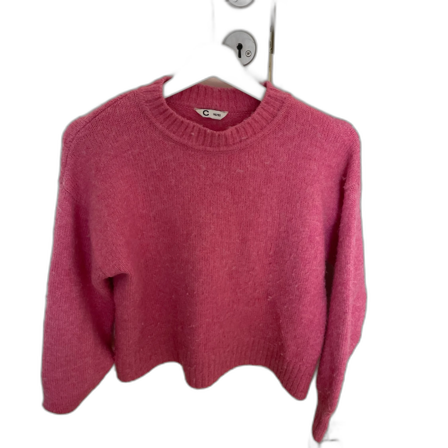 Rosa stickad tröja från Cubus
