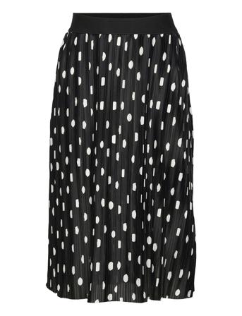 Kogelema Aop Skirt Jrs Dresses & Skirts Skirts Midi Skirts Musta Kids Only