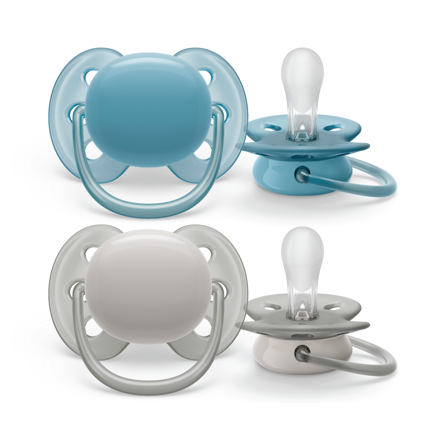 Philips Avent Ultra Soft Smokk, 6-18 mnd, blå/grå, 2 stk.