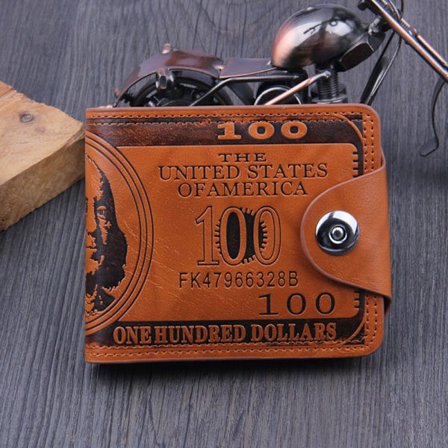 Dollar Pattern Plånbok Herr Plånbok BRUN