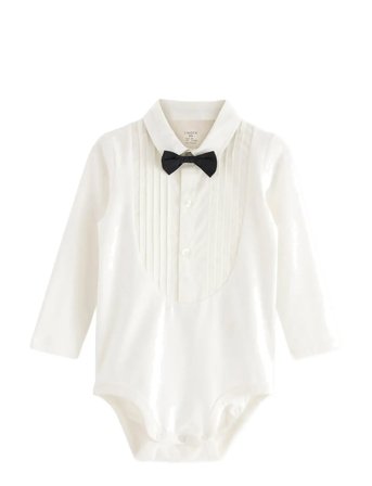 Lindex Body Tuxedo - White - 56