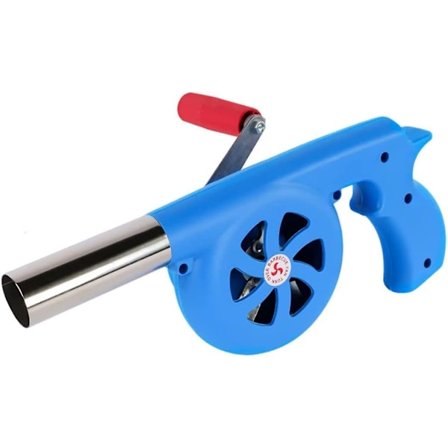 Barbecue Blåsmaskin Manuell Med Vev, Bärbar Handhållen Bbq Fläkt Luftblåsare