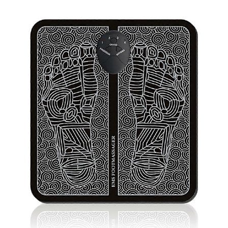 EMS Fodmassager, USB Bærbar Fodmassager, Intelligent Massagemåtte, Frekvenser for Blodcirkulation, Muskelsmerter