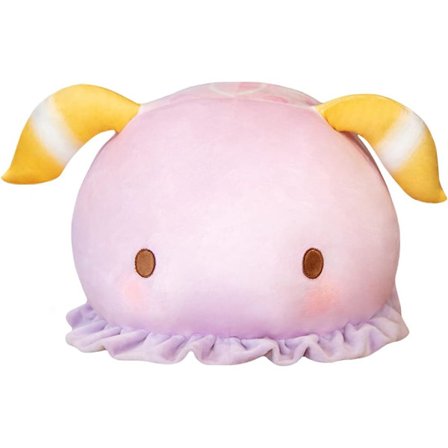 Jättegullig plyschkudde i form av en knubbig sjöko