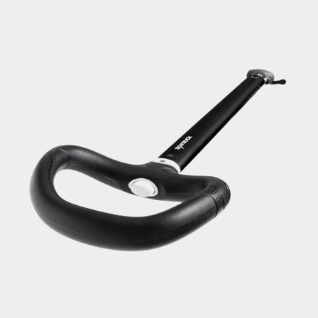 Spinlock Silver Asymmetriskt Handtag Rorkultsförlängare med Diabolo-led 750-1200mm i Aluminium för Segelbåtar