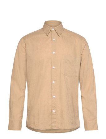 Cotton Linen Sune Shirt Beige Mads Nørgaard