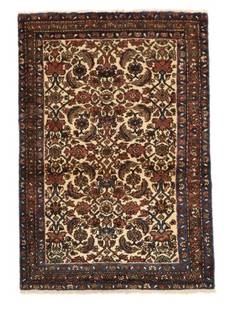 Tappeto Orientale Hamadan 80X105 Nero/Marrone (Lana, Persia)