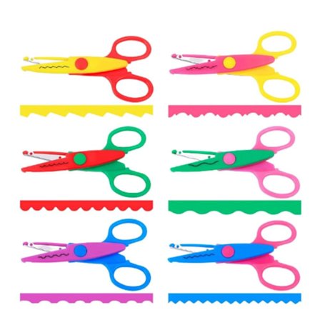 Paper Edge Scissor 6 kpl käsityösakset