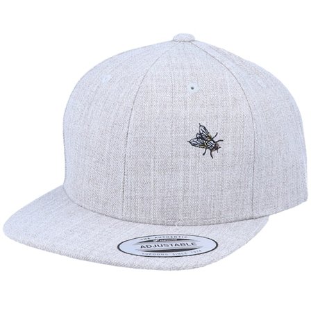 Kinder Kiddo Cap - Grau snapback Cap - Kinder The Fly Heather Grey Snapback @ Hatstore