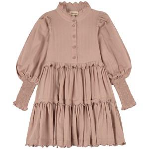 Kids - MarMar Copenhagen Blackberry Cream Dress 110 cm - Dresses - 110 CM - Pink