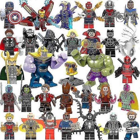 32 stk. Marvel Avengers Superhelt Tegneserie Mini Figurer Dc Minifigur Gave til Barn