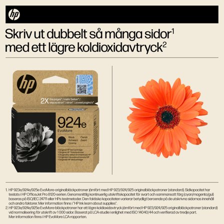 HP 924e EvoMore - svart - original - blekkpatron