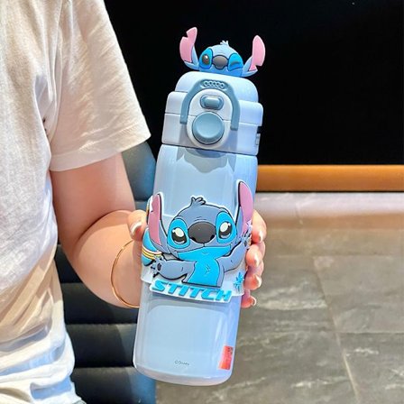 Eristetty muki, vesikuppi, kaksinkertainen juomakuppi, sopii tytöille, joilla on korkea ulkonäkö ja lasten koulukäyttöön Blue Stitch