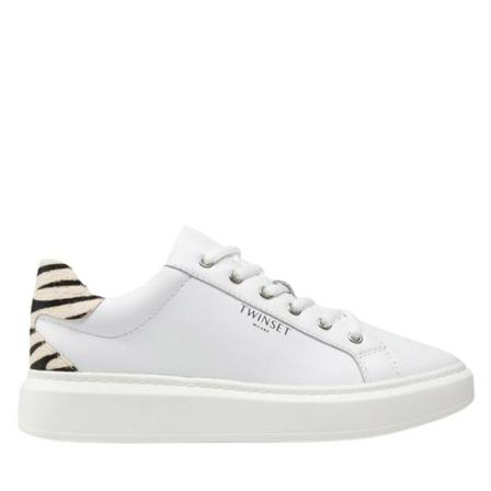 Twinset, Ténis Animal Print Wit, Dames, Maat:37 EU
